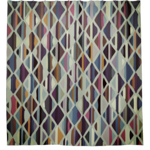 Modernes Art Deco Multi-Farb Duschvorhang