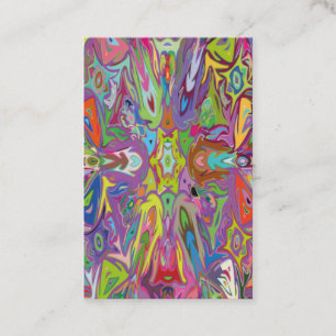 Modernes Art Deco Multicolor Für Kleidung und Deko Visitenkarte