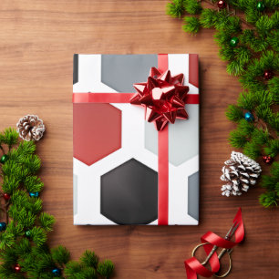 Modernes Art Hexagon Muster Geschenkpapier