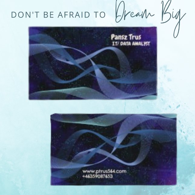 Modernes Art IT Data Analyst Visitenkarte (Von Creator hochgeladen)