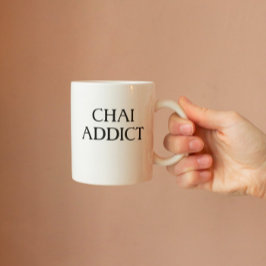 Modernes ästhetisches Chai Addict Funny Arabisch Zweifarbige Tasse