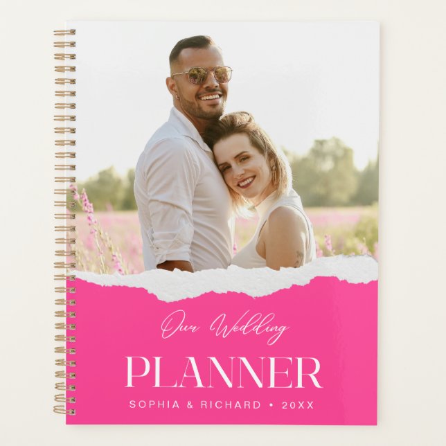 Modernes ästhetisches Script Custom Foto Planer (Vorderseite)