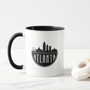 Modernes Atlanta Georgia Stilisierte Skyline Tasse