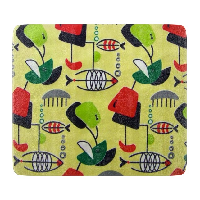 Modernes, atomares Design-Schneidboard Mitte des J Schneidebrett (Vorderseite)