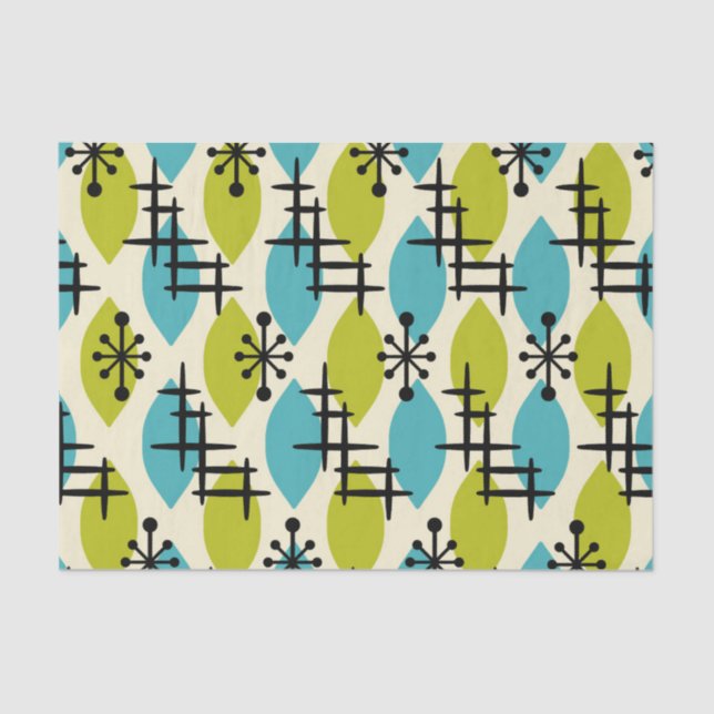 Modernes Atomfallmuster des Mittelalters Seidenpapier (Vorderseite)