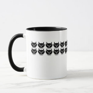 Modernes Atomkatzenmuster aus dem Mittelalter Tasse