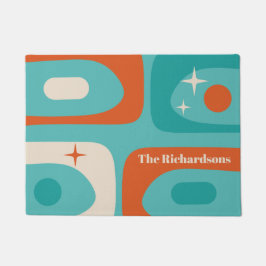 Modernes Atomkern Personalisiert Fußmatte