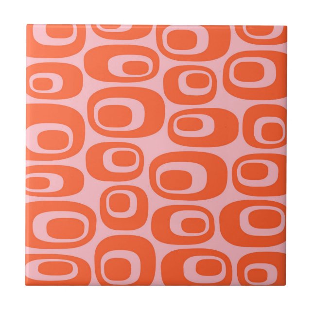 Modernes Atomsprengmuster aus dem Mittelalter Fliese (Vorderseite)