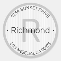 Modernes Aussehen | Weiße Schwarz-Grau-Rücksendead