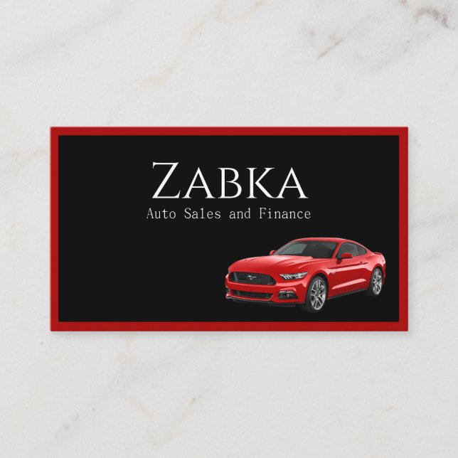 Modernes Auto Car Sales Deal Visitenkarte (Vorderseite)