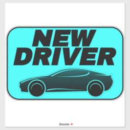 Modernes Auto für Teenager-Aufkleber (Student New Aufkleber