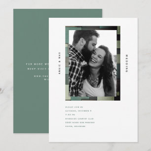 Modernes B/W-Foto - Einfache Einladung