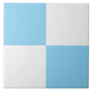Modernes Baby Blue Checked Keramik Tile Fliese