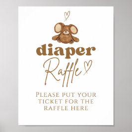 Modernes Baby-Duschkabine-Windeln Poster