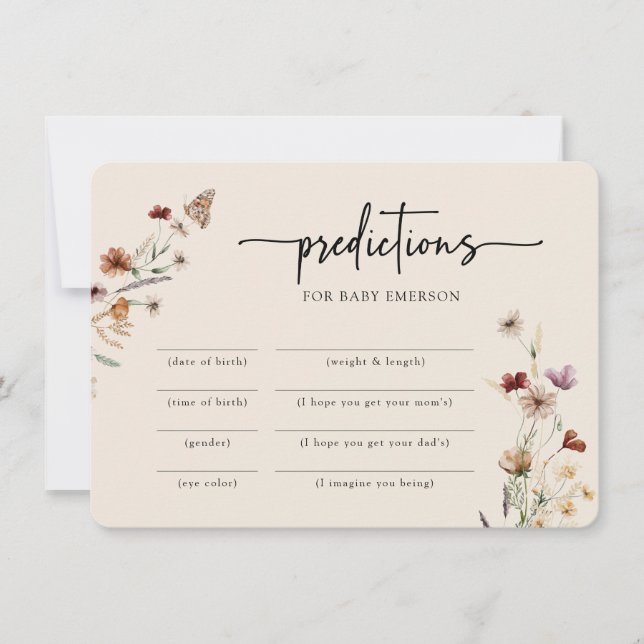 Modernes Baby-Duschspiel Einladung (Vorderseite)