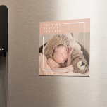 Modernes Baby-Foto | Du machst mein Leben ein komp Magnet<br><div class="desc">Modernes Baby-Foto | Du machst mein Leben ein komplettes Geschenk</div>