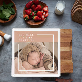 Modernes Baby-Foto | Du machst mein Leben ein komp Poster