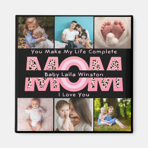Modernes Baby-Foto Du machst mein Leben komplett Magnet