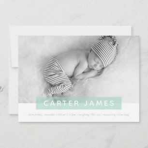 MODERNES BABY FOTO, einfach, mit einem Kronen-Over Ankündigung