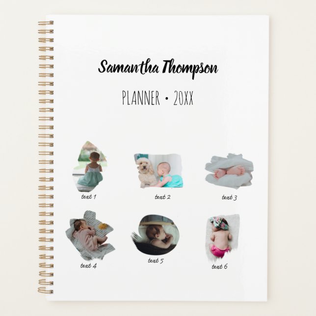 Modernes Baby Fotos Collage Planer (Vorderseite)