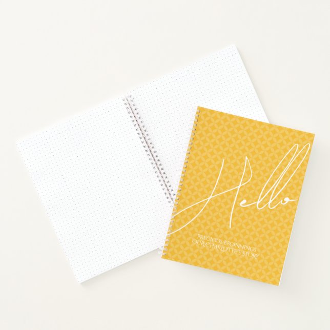 Modernes Baby Journal mit Shippoumon Muster Notizbuch (Innenseite)