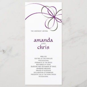 Modernes Band-Hochzeits-Programm Programm