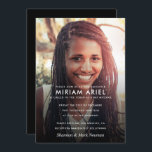 Modernes Bar Mitzvah oder Bat Mitzvah Foto Einladung<br><div class="desc">Geschlechtsneutrale Bar Mitzvah und Bat Mitzvah Einladung mit Foto Funktion. Wählen Sie eine Farbe für den Backer oder fügen Sie weitere Fotos hinzu.</div>