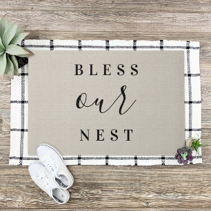 Modernes Bauernhaus Bless Unser Nest Fußmatte