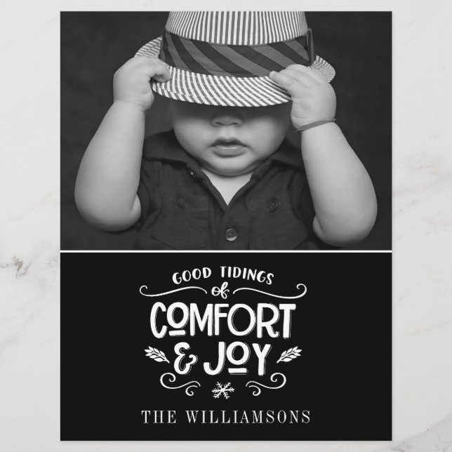 Modernes Bauernhaus | Foto Budget Weihnachtskarte (Vorderseite)