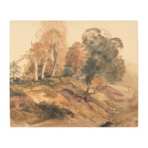 Modernes Bauernhaus Herbst Herbstlandschaft Malere