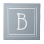 Modernes Bauernhaus Mit Monogramm Blue & White Ini Fliese<br><div class="desc">Modernes und stilvolles personalisiertes Monogramm, das zu dekorativen schlichten, leicht erneuerten dekorativen Fliesen in Weiß und Blau hinzugefügt wurde. Tolle Geschenkidee! Einfach mit dem Design-Tool anpassen, um es zu Ihrem eigenen machen! Kontaktieren Sie mich unter beachpausedesigns@gmail.com wenn Sie Hilfe benötigen oder Fragen zu diesem oder einem unserer Designs haben. Weitere...</div>