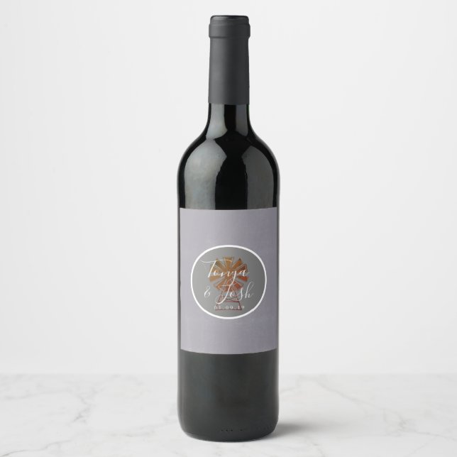 Modernes Bauernhaus Windmill Barn Wedding Suite Weinetikett (Vorderseite)