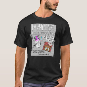 Modernes Bauernkolorationsbuch T-Shirt
