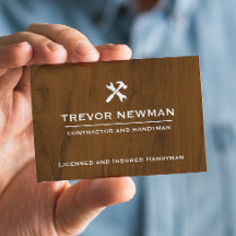 Modernes Bauhandyman Carpenter Dark Wood