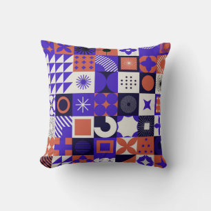 Modernes Bauhaus: Bold Geometric Pattern. Kissen