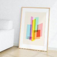 Modernes Bauhaus Pastel Trendy Geometric