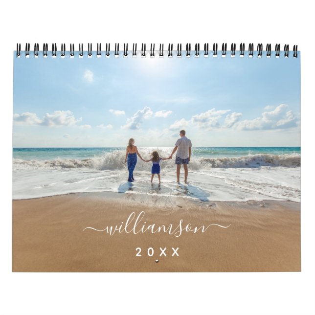 Modernes bearbeitbares Namensjahr Benutzerdefinier Kalender (Titelbild)