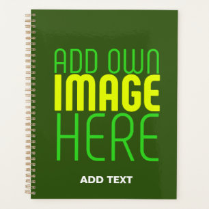 MODERNES BEARBEITBARES WALD GRÜNES BILD-TEMPLATE PLANER