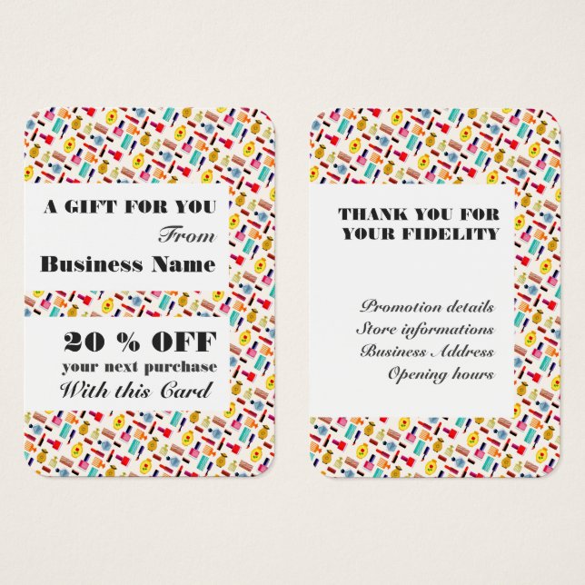 Modernes Beauty-Accessoire Beautician & Friseur (Vorne & Hinten)