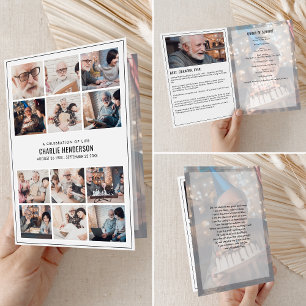 Modernes Beerdigungsprogramm mit 15 Fotos Bio & Ge Programm