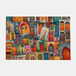 Modernes Begrüßungs-Zuhause Vintag-Türmuster Fußmatte