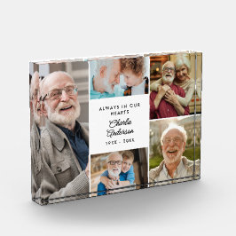 Modernes, benutzerdefiniertes 5-Foto Collage Memor Fotoblock