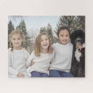 Modernes benutzerdefiniertes Familienfoto-Puzzle