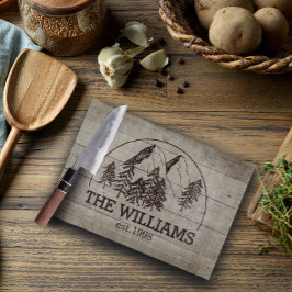 Modernes, benutzerdefiniertes Familienname Est Dat Schneidebrett