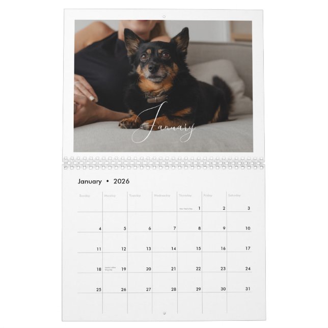 Modernes, benutzerdefiniertes Foto Erstellen Sie I Kalender (Jan 2026)