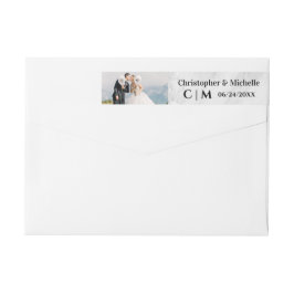 Modernes, benutzerdefiniertes Foto Monogram Marble