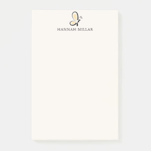 Modernes benutzerdefiniertes Namenslogo Neutral Mi Post-it Klebezettel