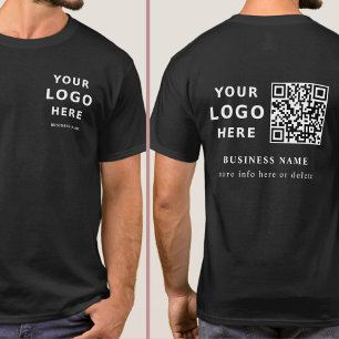 Modernes, benutzerdefiniertes Schwarzes Logo und Q T-Shirt