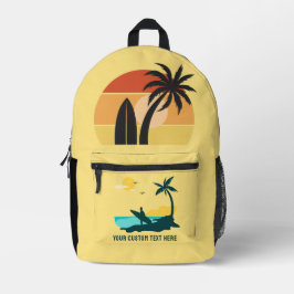 Modernes, benutzerdefiniertes Sommertropfen-Surfer Bedruckter Rucksack