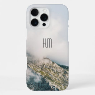 Modernes Berggipfel-Monogramm iPhone 16 Pro Max Hülle